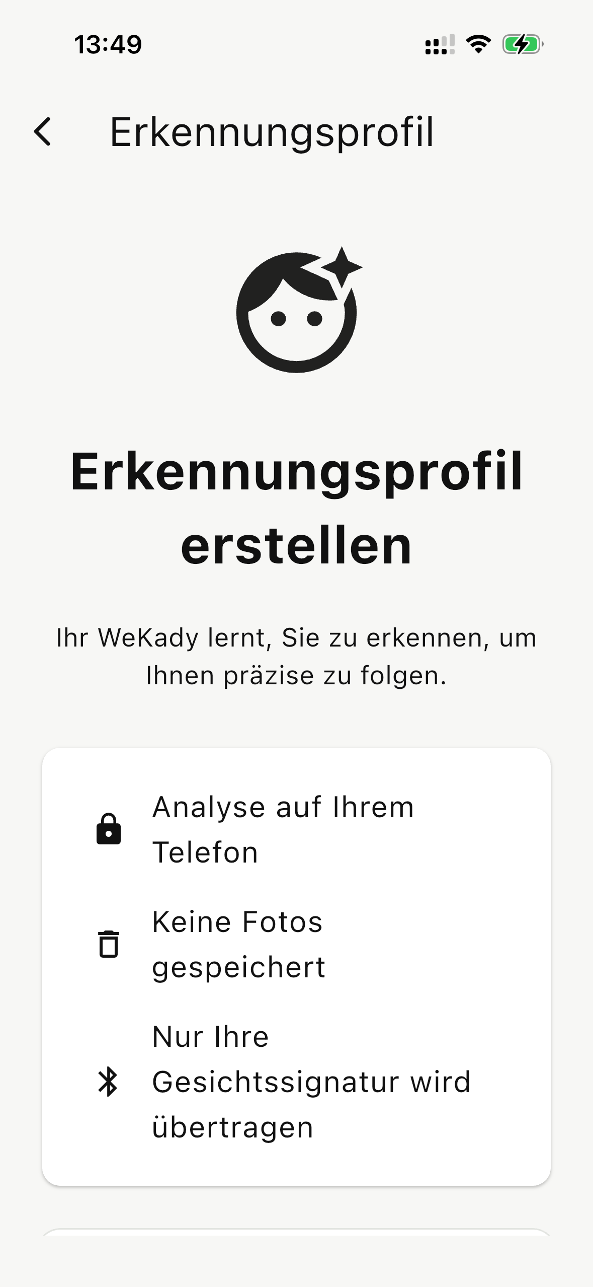 Erstellen Sie Ihr Follow-ID-Profil.