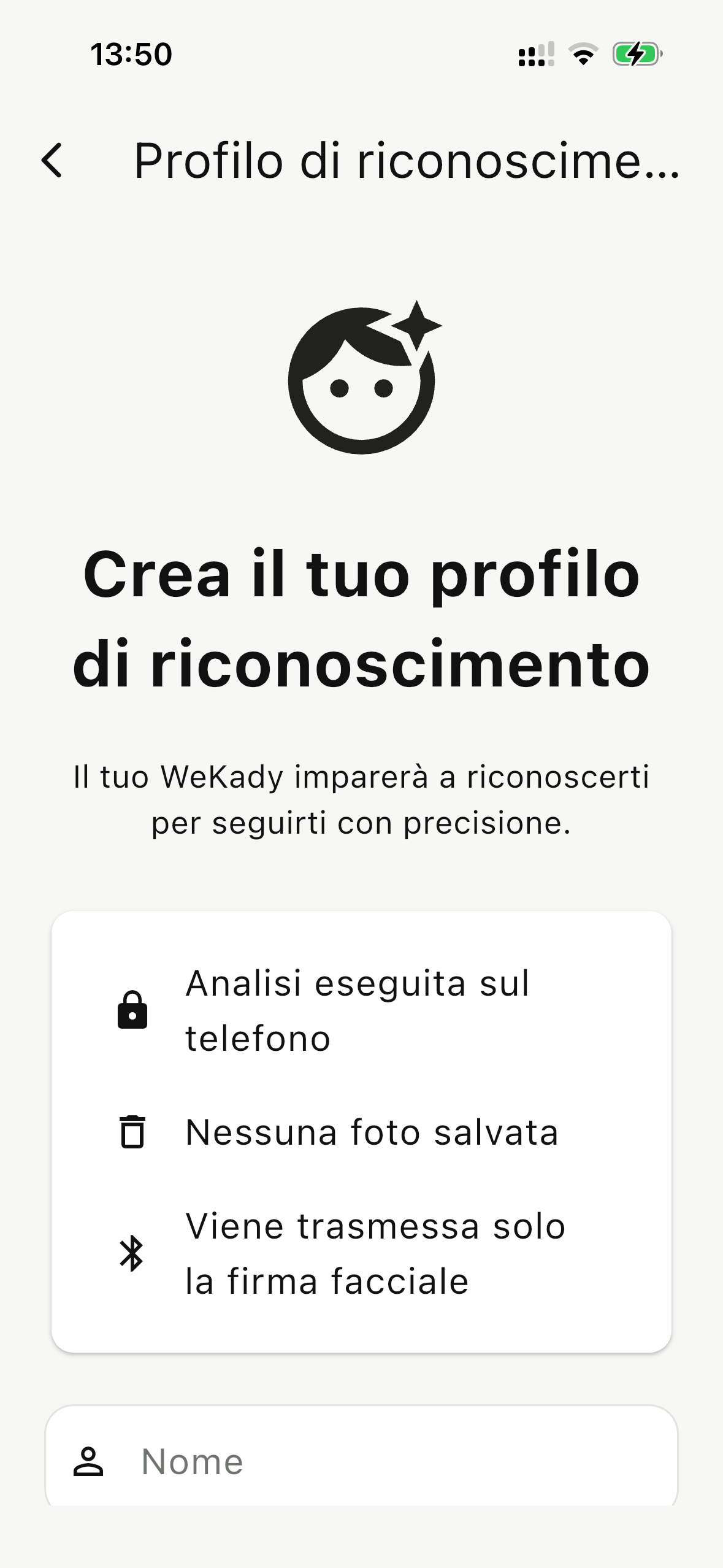 Crea il tuo profilo Follow ID.