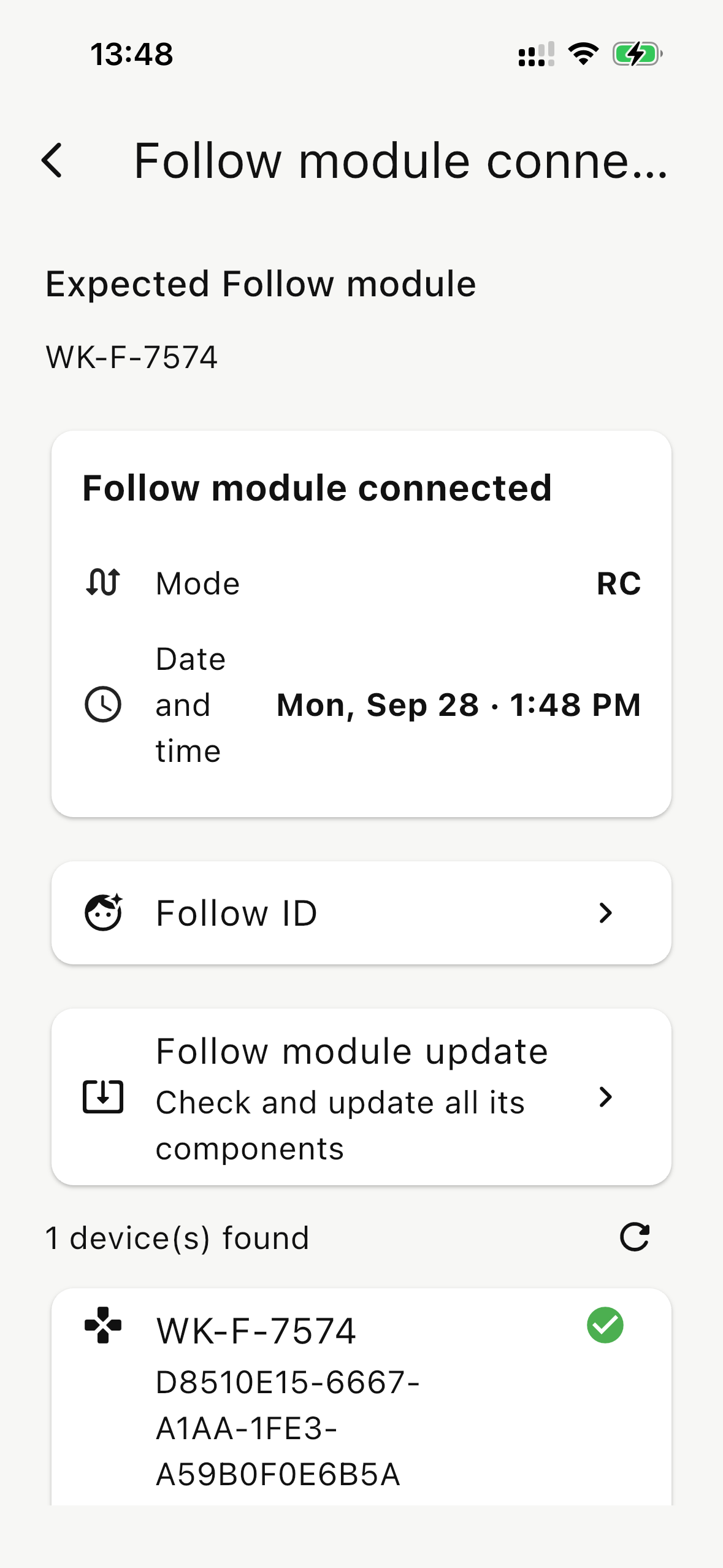 Access your Follow module.